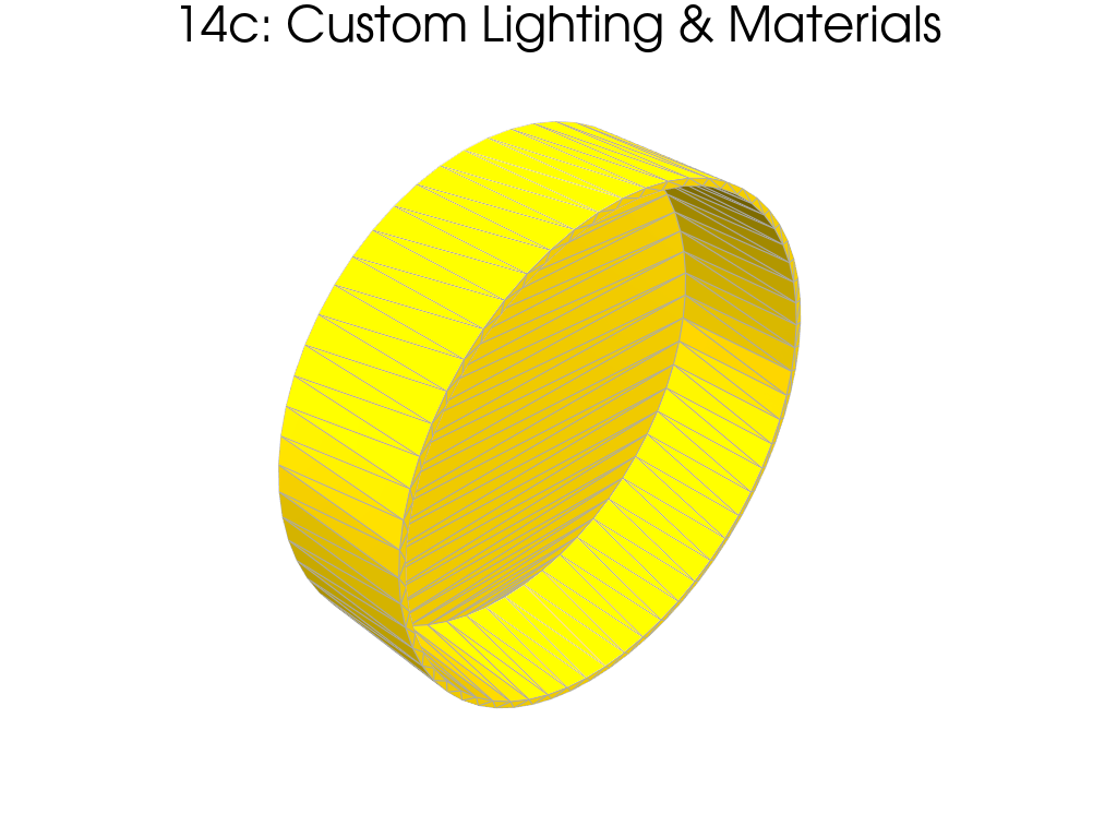 STL scene with lighting
