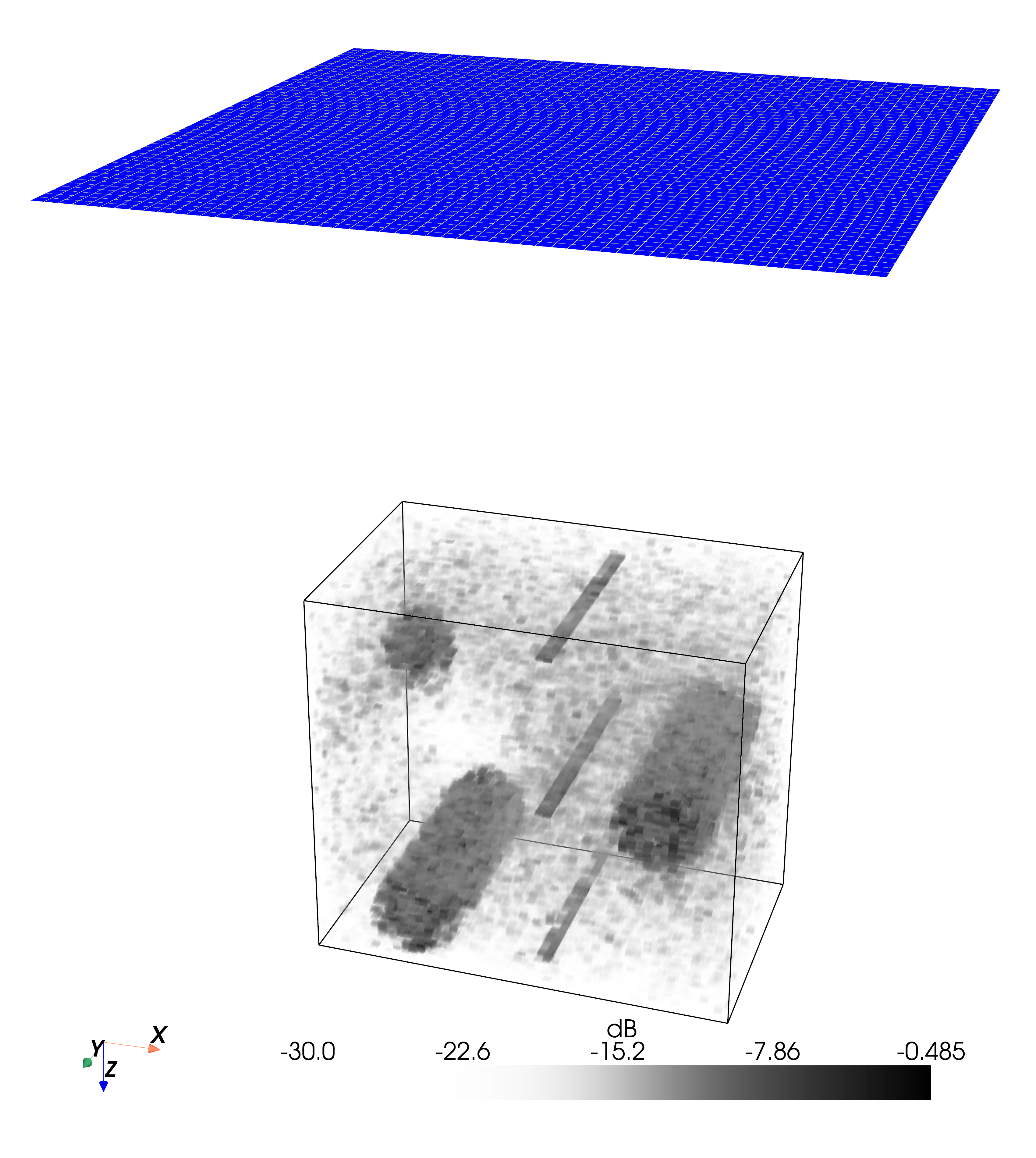 Reconstructed 3-D B-mode volume — Zeus matrix array